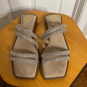 Vince Camuto Suede Shine Sandals - Peomi